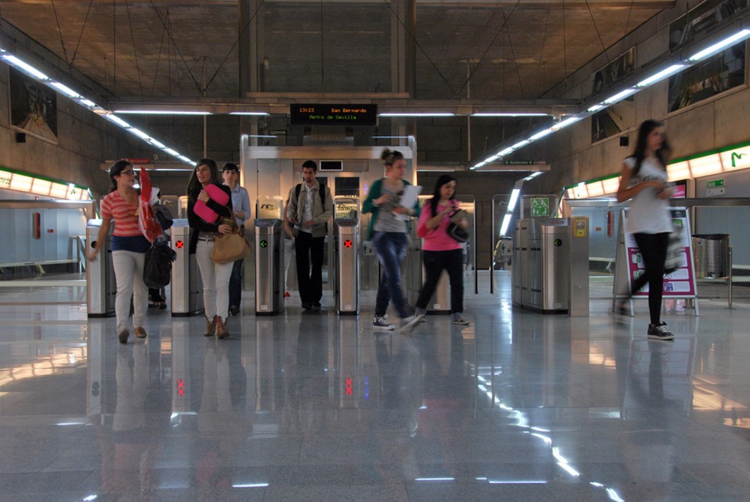 Los usuarios de metro de Sevilla han aumentado en el primer semestre de 2018.