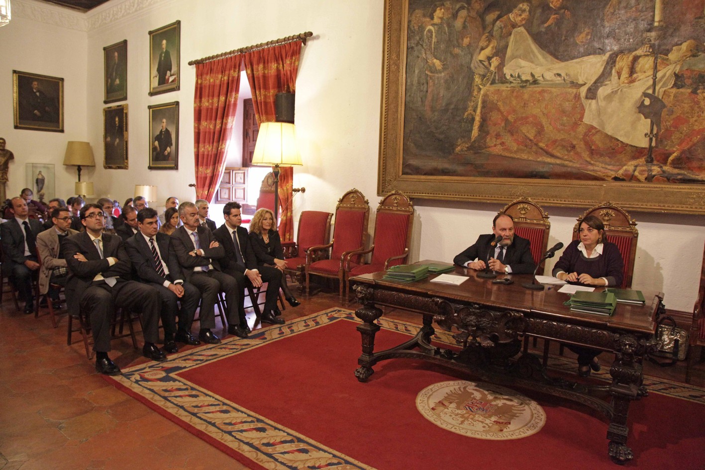 Acto de firma de convenio con la Universidad de Granada.